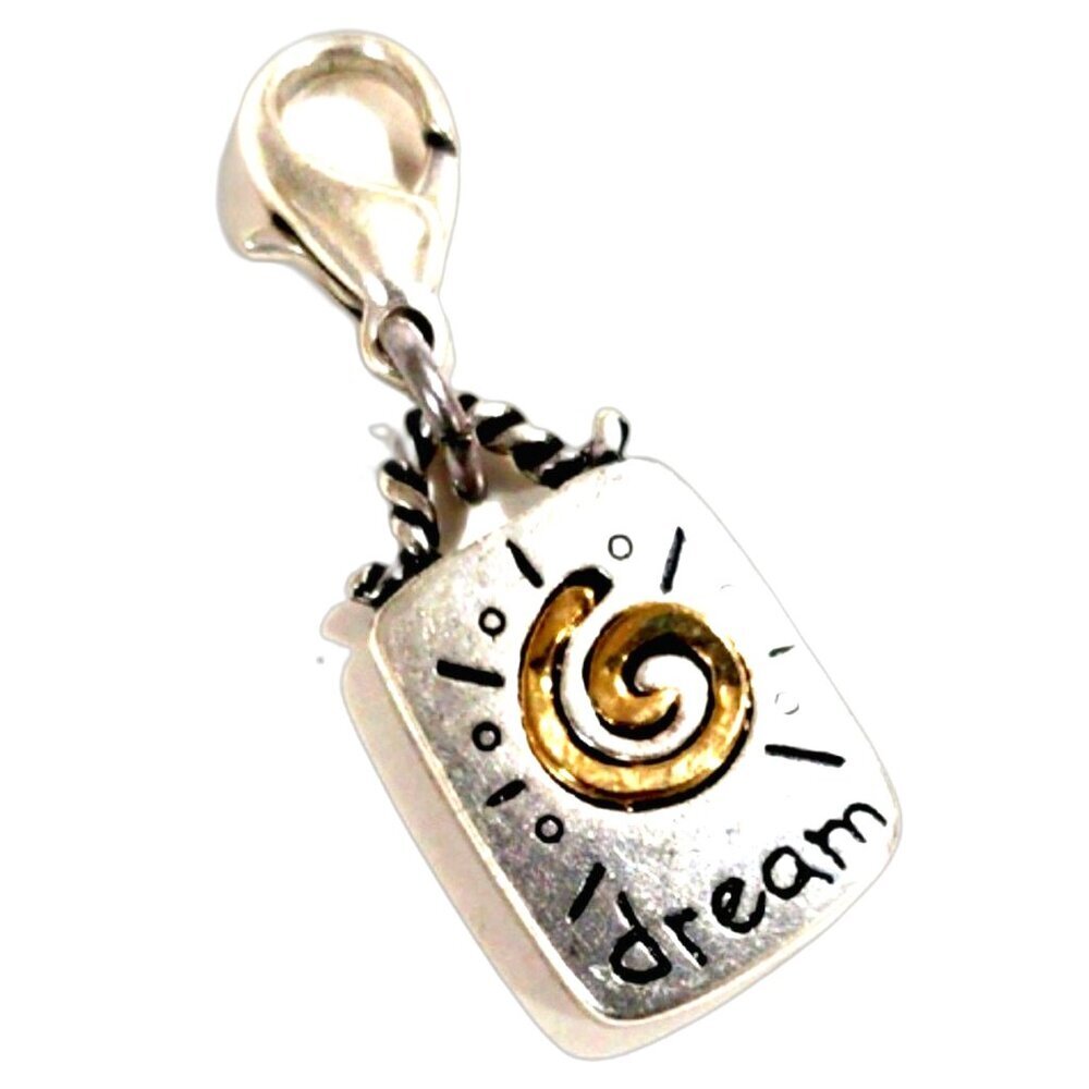 Chico’s Womens Dual Tone “With Love” Dream Charm - Elegant Fashion Jewelry - Picture 3 of 10
